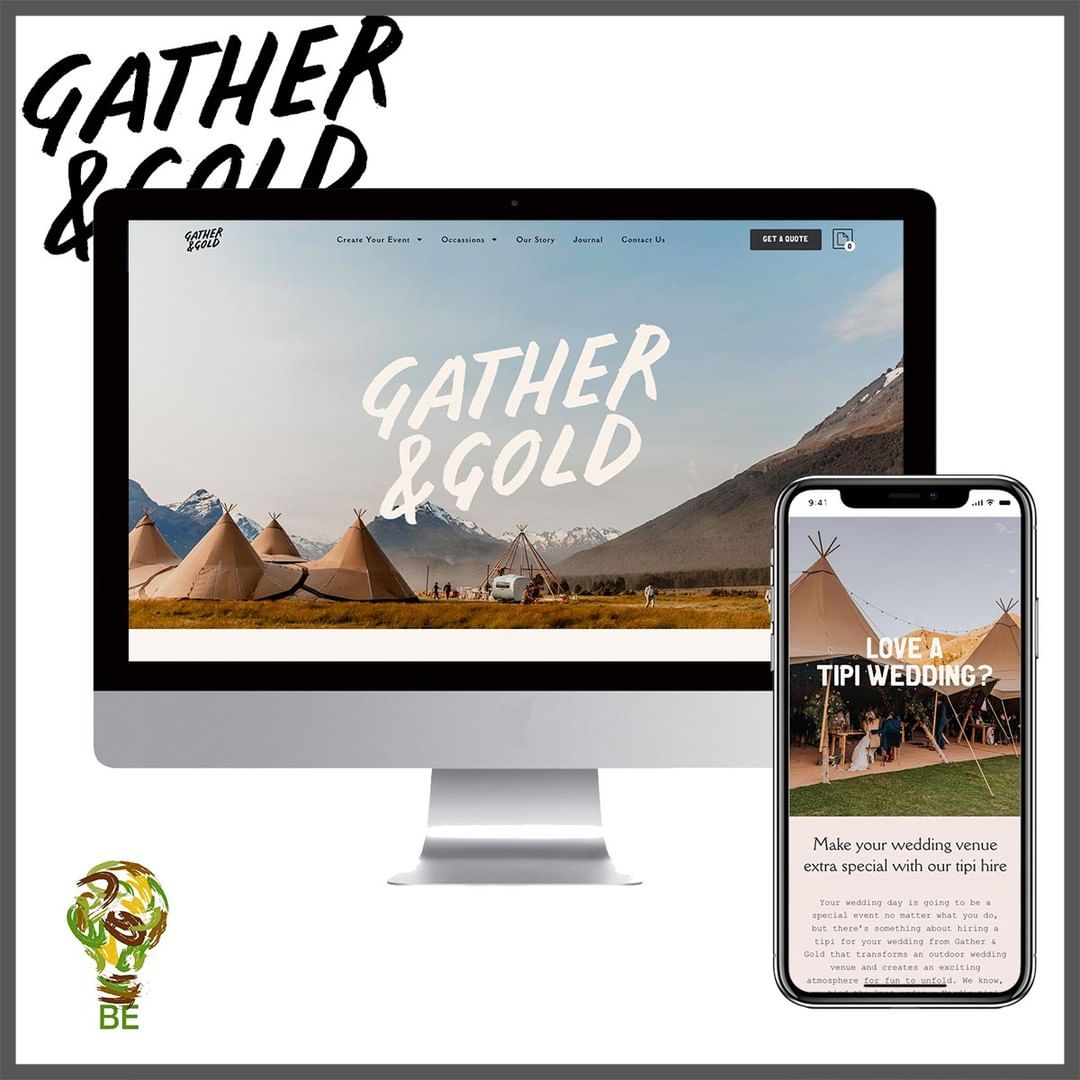 Gather and Gold website by BE Business