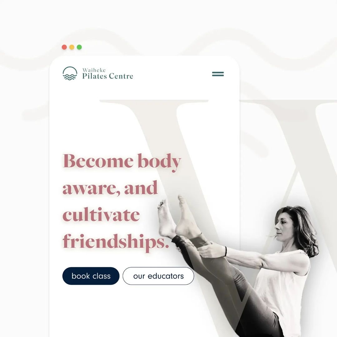 Waiheke Pilates Centre website by BE Business